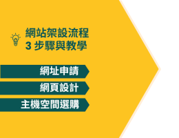 網站架設流程 3 步驟與教學