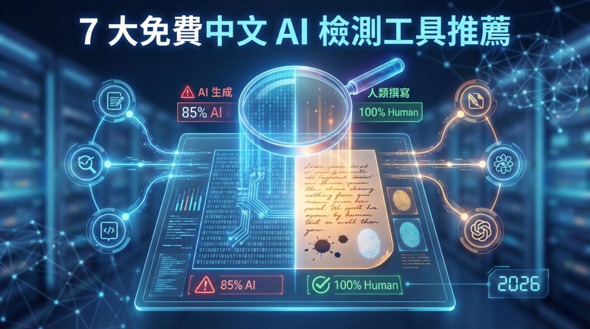 AI 文章檢測工具推薦主視覺