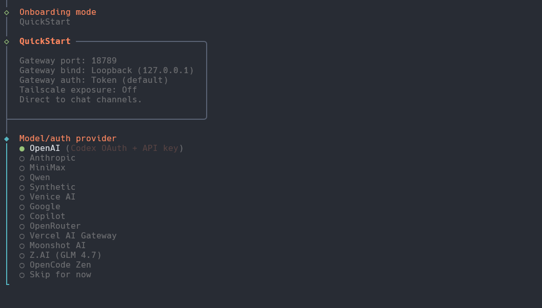 AI 提供商設定流程