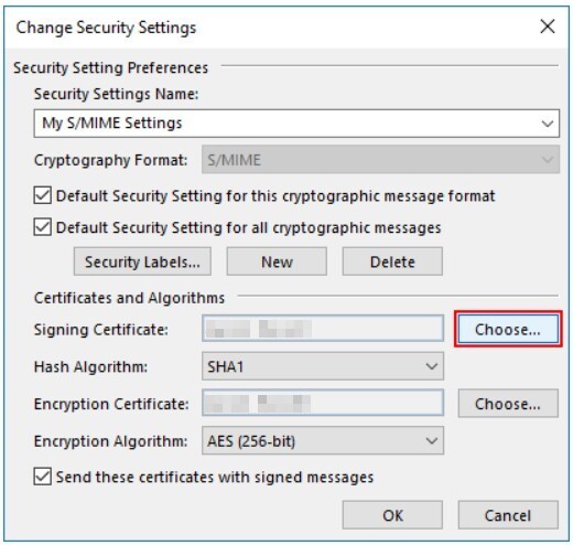  Install S/MIME Certificate in Outlook