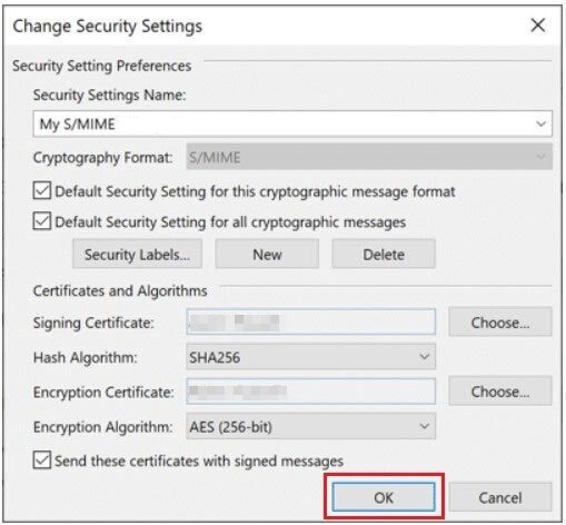  Install S/MIME Certificate in Outlook