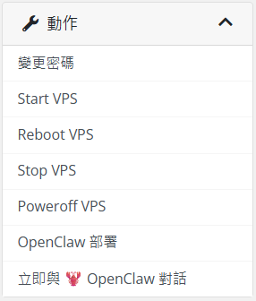 VPS 管理介面