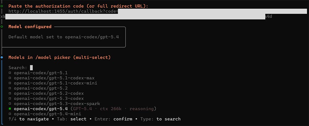 AI 模型設定完成