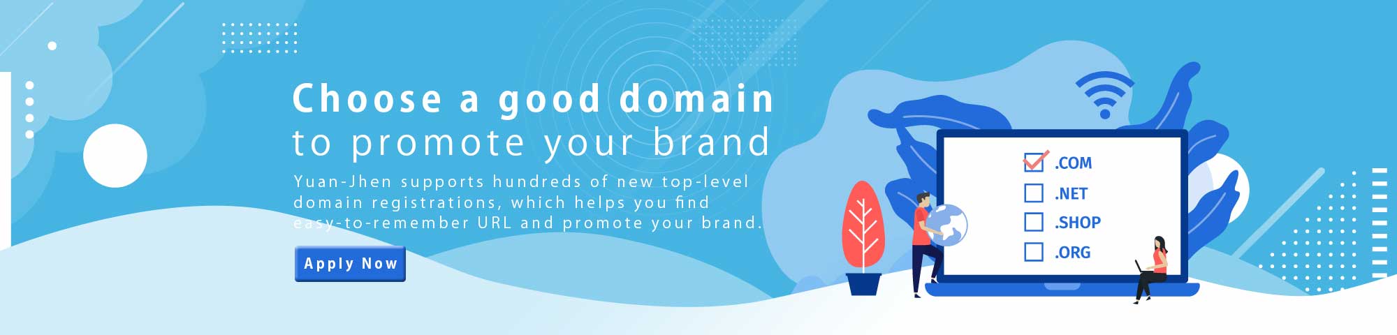 Choose a good domain to promote your brand