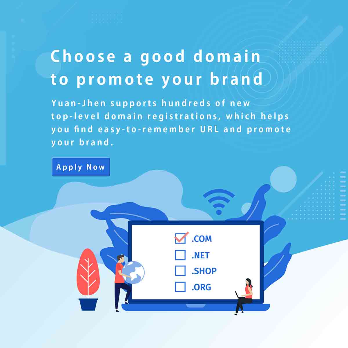 Choose a good domain to promote your brand