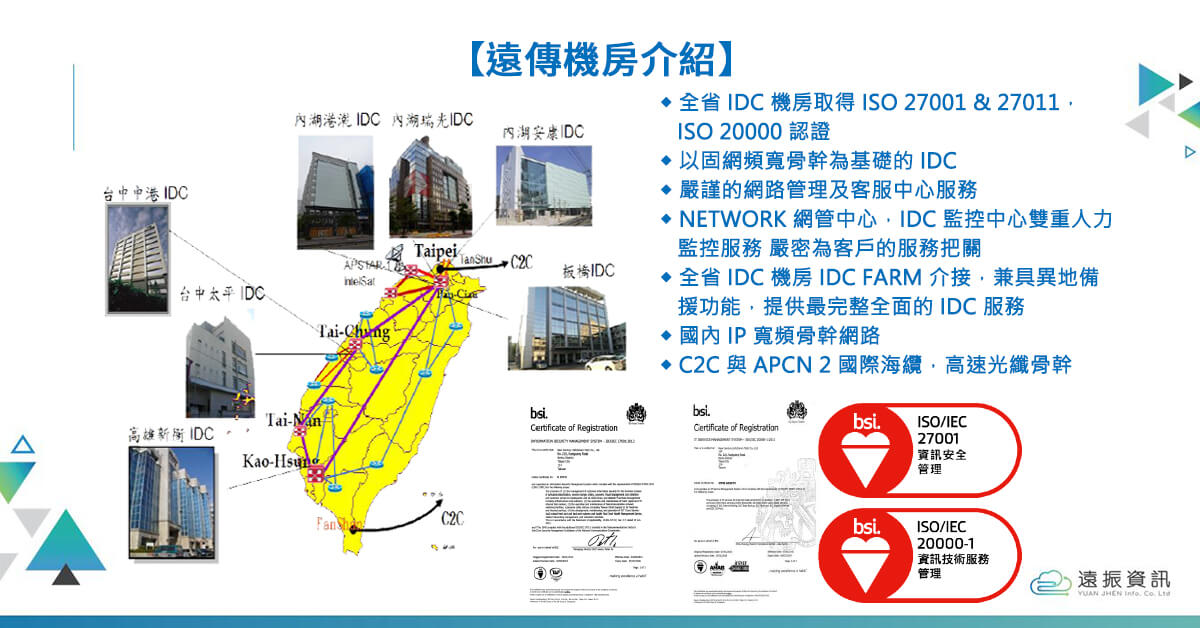 直連中華電信線路主機代管及 IDC 機房介紹