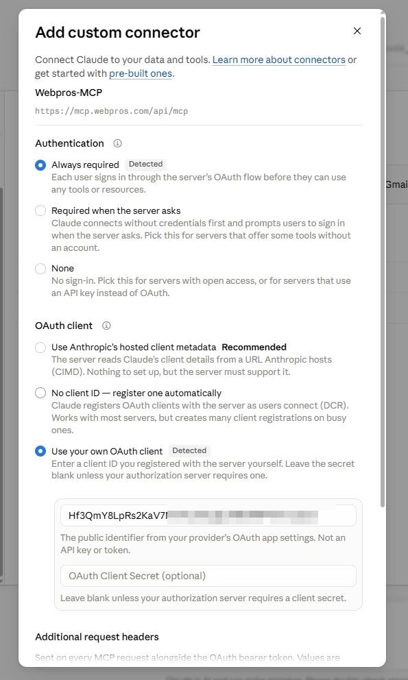 填寫 Client ID 與 OAuth 設定
