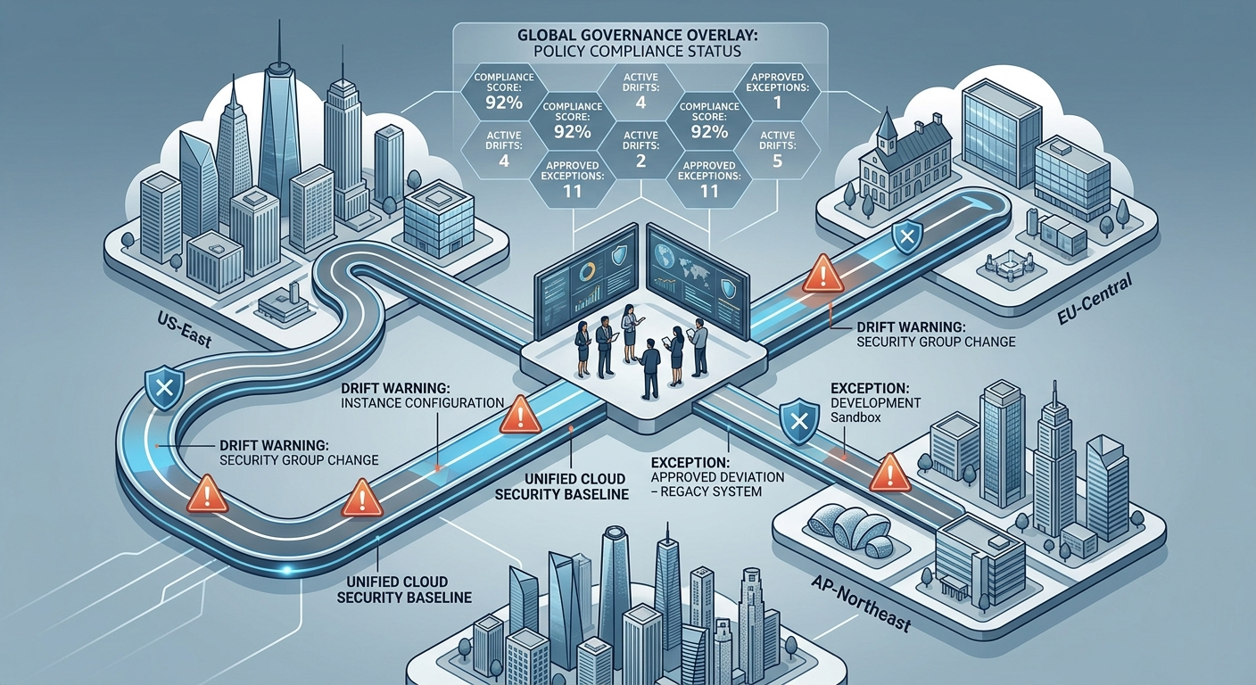 Multi-Region AWS Cloud Infrastructure Network Topology