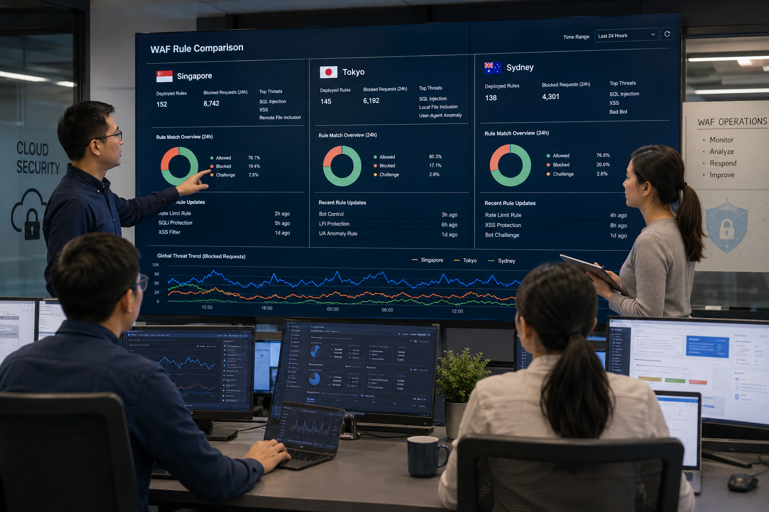 Centralized Cloud Governance Observation Dashboard Visualization