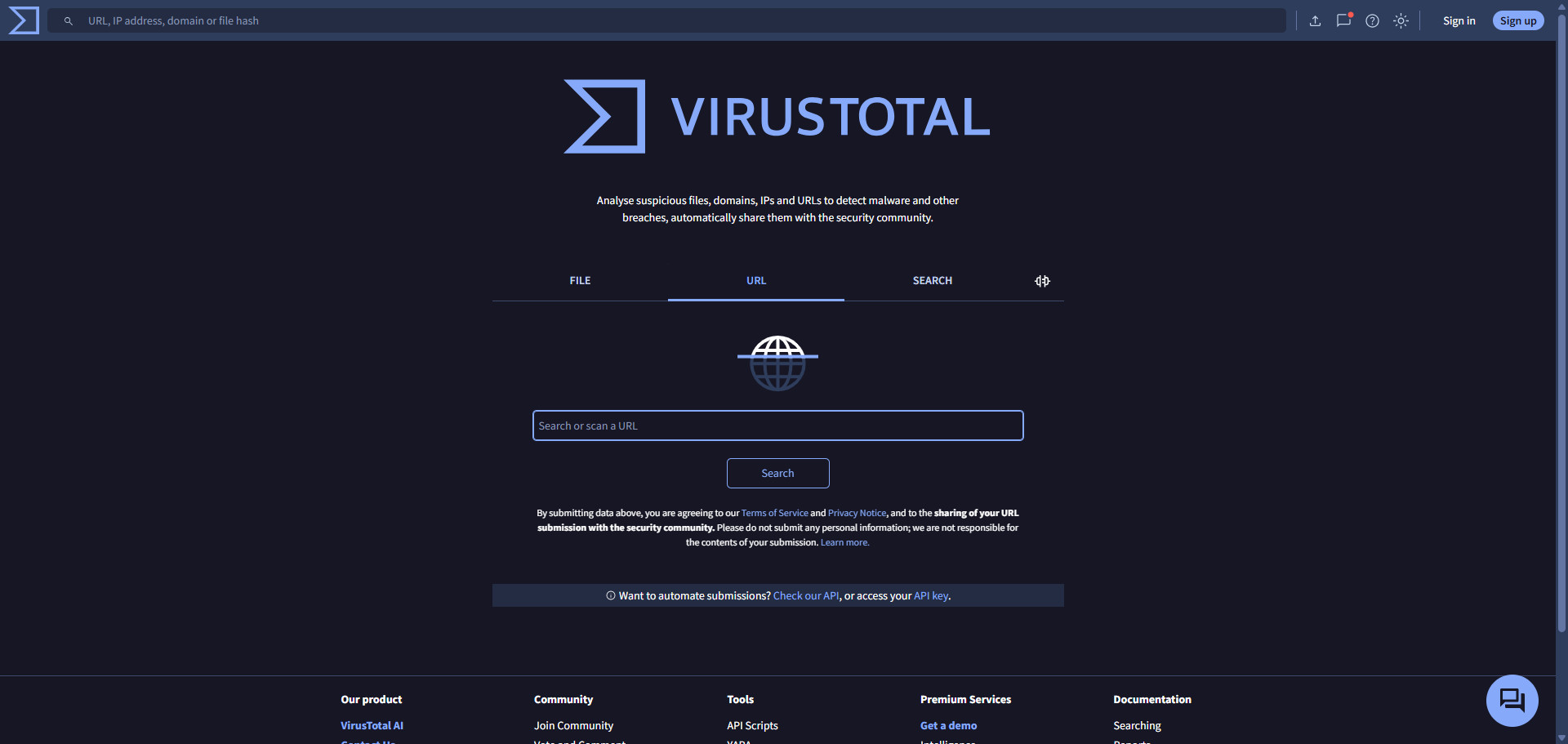 VirusTotal 多引擎分析結果展示