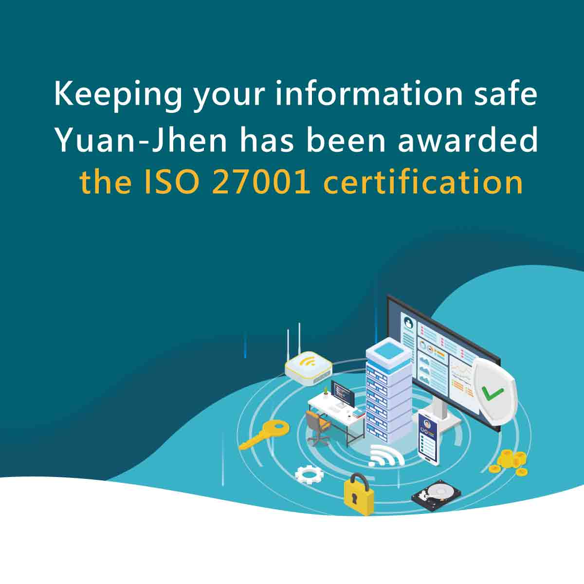 Awarded the ISO 27001certification